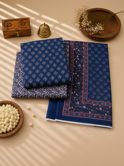 Mitera Printed Unstitched Dress Material - Image 2