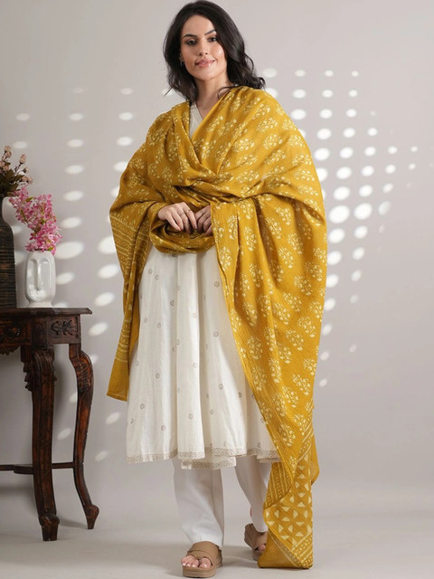 Style Shoes Printed Pure Cotton Block Print Dupatta - Image 3