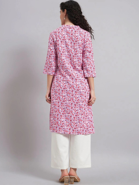 Sand Dunes Women Floral Printed Floral Kurta - Image 4