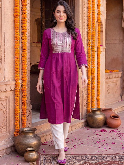 Indo Era Women Embellished Kurta - Image 6