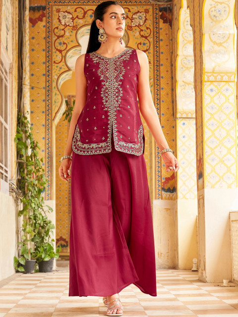 Tikhi Imli Embroidered Tunic with Palazzos