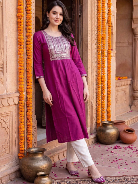 Indo Era Women Embellished Kurta - Image 5