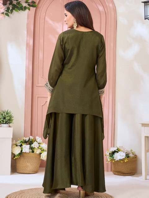 KALINI Embellished Tunic with Palazzos - Image 3