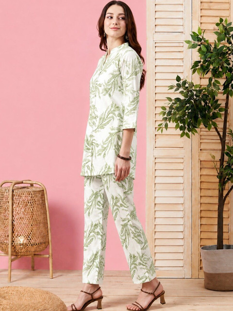 Kiana House Of Fashion Floral Printed Tunic with Trousers - Image 3