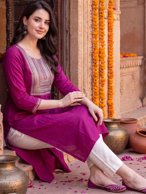 Indo Era Women Embellished Kurta - Image 2
