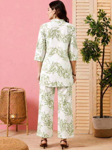 Kiana House Of Fashion Floral Printed Tunic with Trousers - Image 4