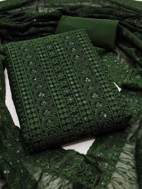 all about you Embroidered Unstitched Dress Material