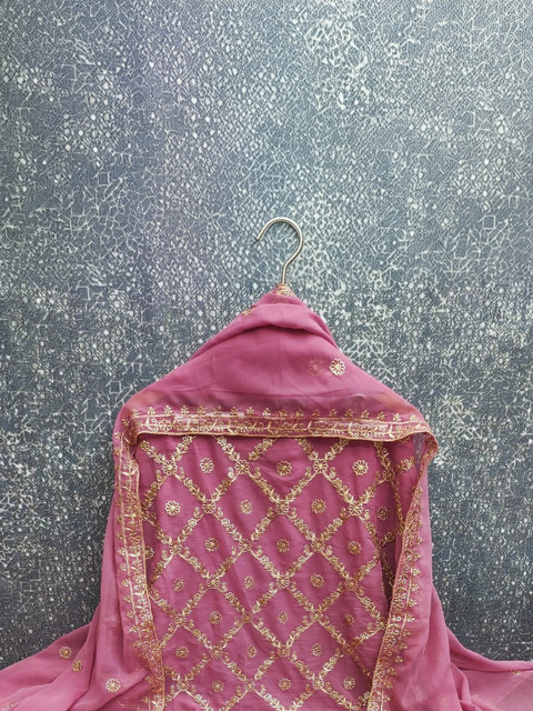 all about you Embroidered Unstitched Dress Material - Image 2