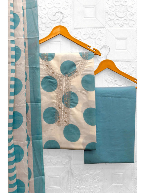 all about you Printed Pure Cotton Unstitched Dress Material - Image 5