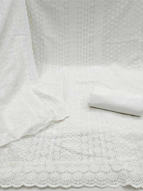 all about you Embroidered Unstitched Dress Material - Image 2