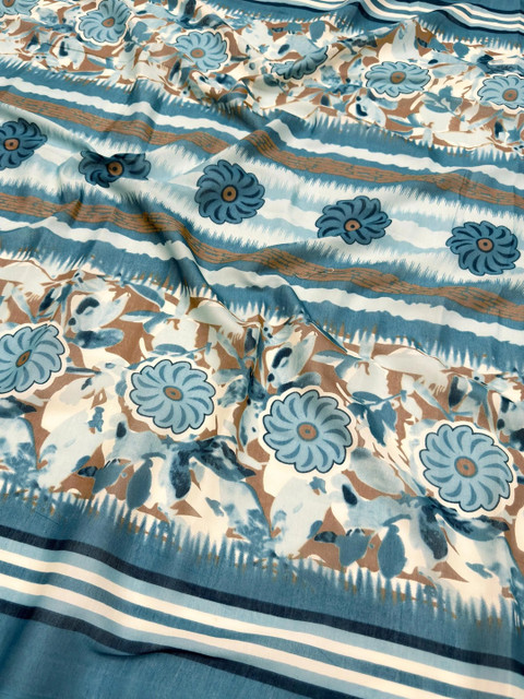 all about you Printed Pure Cotton Unstitched Dress Material - Image 4
