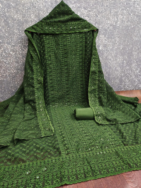 all about you Embroidered Unstitched Dress Material - Image 2