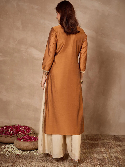 Janasya Women Embroidered Kurta - Image 6