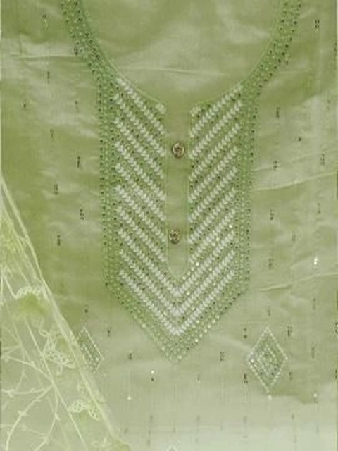 all about you Women Cotton Embroidered Unstitched Dress Material - Image 2