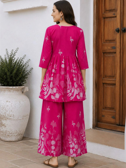 DSK STUDIO Floral Printed Tunic with Palazzos - Image 2