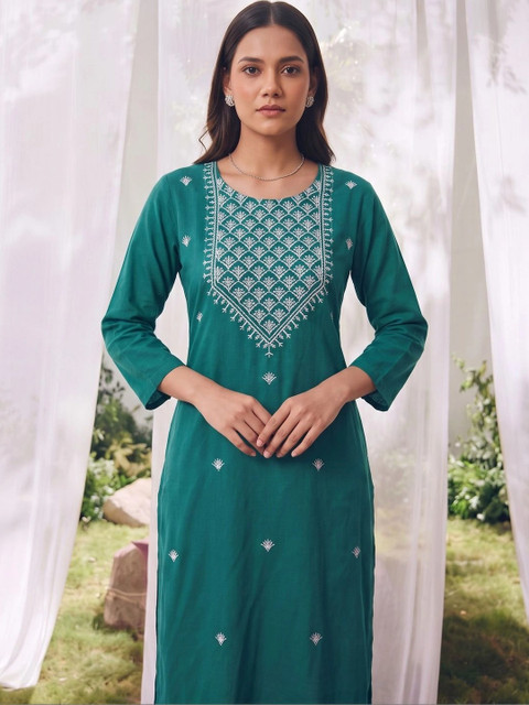 Rangita Women Embroidered Thread Work Kurta - Image 5