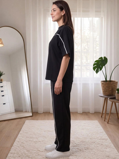 BLACK ROSSY Striped T-shirt with Trousers - Image 2