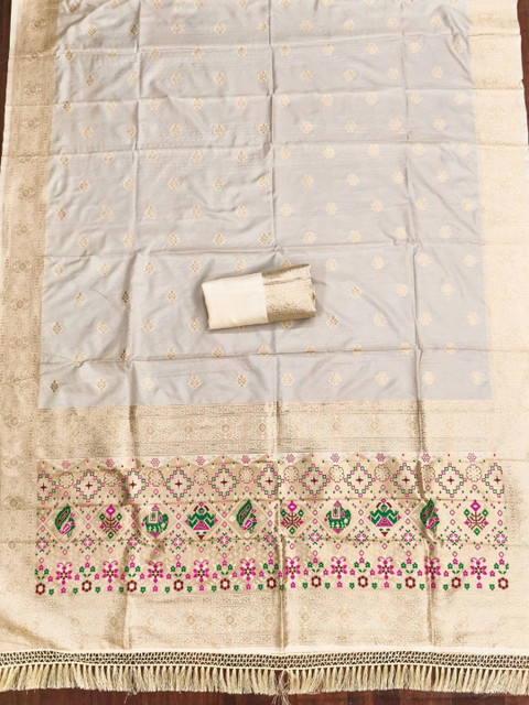 Mitera Pure Silk Unstitched Dress Material - Image 4