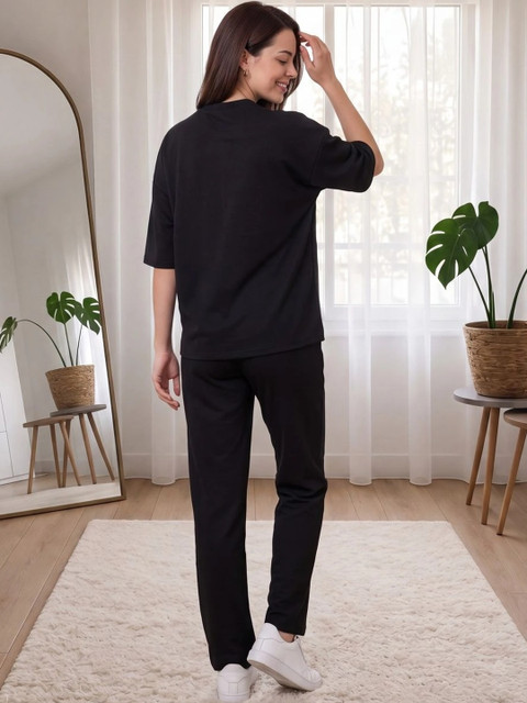 BLACK ROSSY Striped T-shirt with Trousers - Image 4