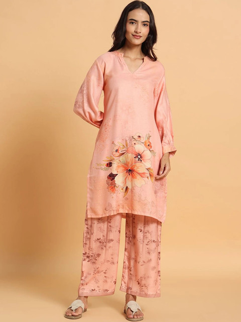 Frolic Rolic Floral Printed Tunic with Palazzos