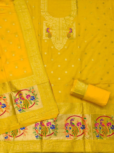 Mitera Pure Cotton Unstitched Dress Material - Image 3