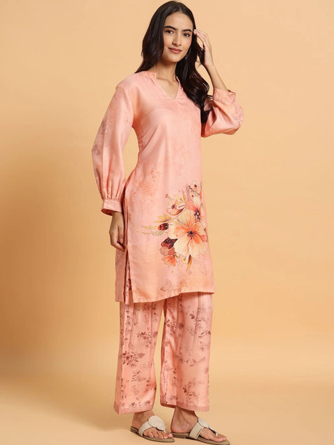 Frolic Rolic Floral Printed Tunic with Palazzos - Image 4