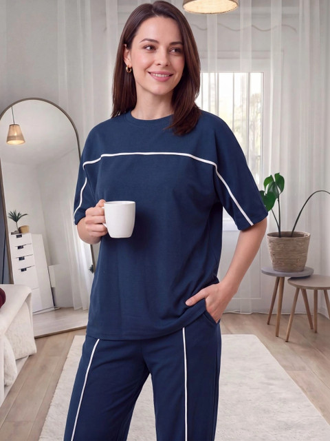 BLACK ROSSY Striped T-shirt with Trousers - Image 2