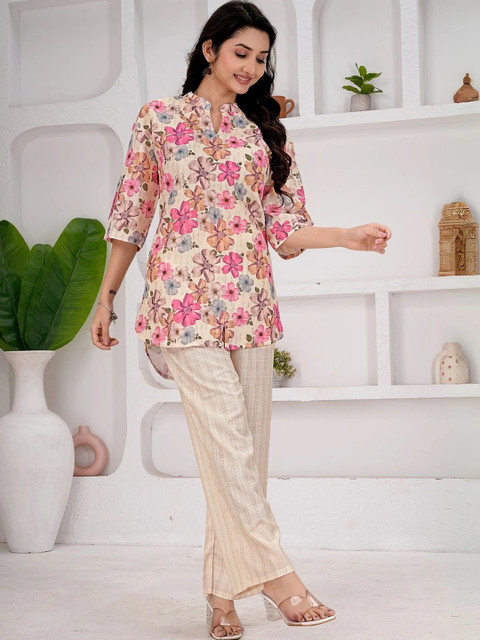 Z&ZENTLY Floral Printed Tunic with Trousers - Image 3
