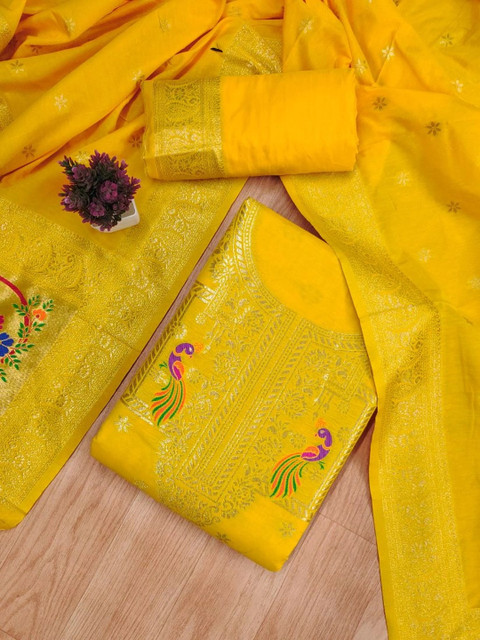 Mitera Pure Cotton Unstitched Dress Material - Image 2