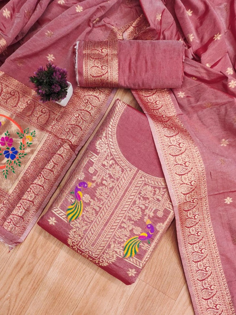 Mitera Pure Cotton Unstitched Dress Material - Image 2