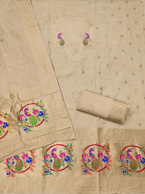 Mitera Pure Cotton Unstitched Dress Material - Image 3