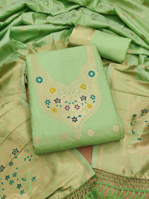 Mitera Pure Silk Unstitched Dress Material