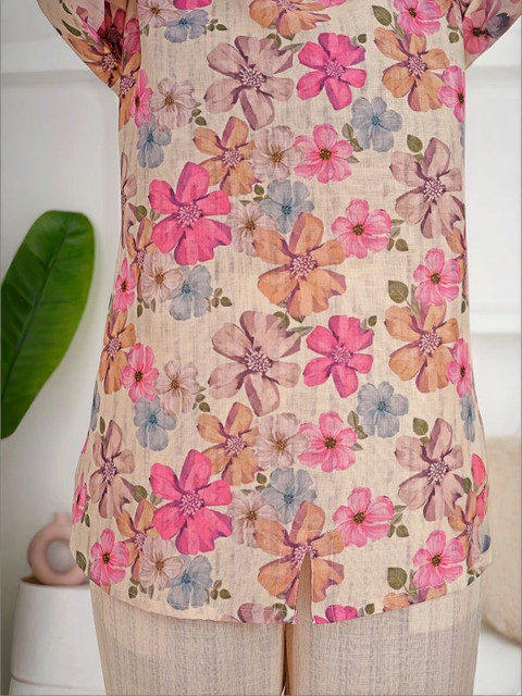 Z&ZENTLY Floral Printed Tunic with Trousers - Image 4