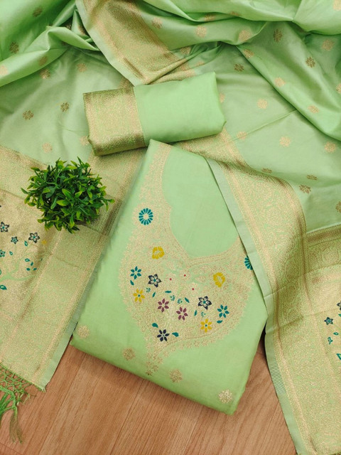 Mitera Pure Silk Unstitched Dress Material - Image 2