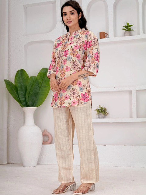 Z&ZENTLY Floral Printed Tunic with Trousers - Image 5