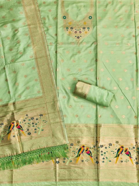 Mitera Pure Silk Unstitched Dress Material - Image 3