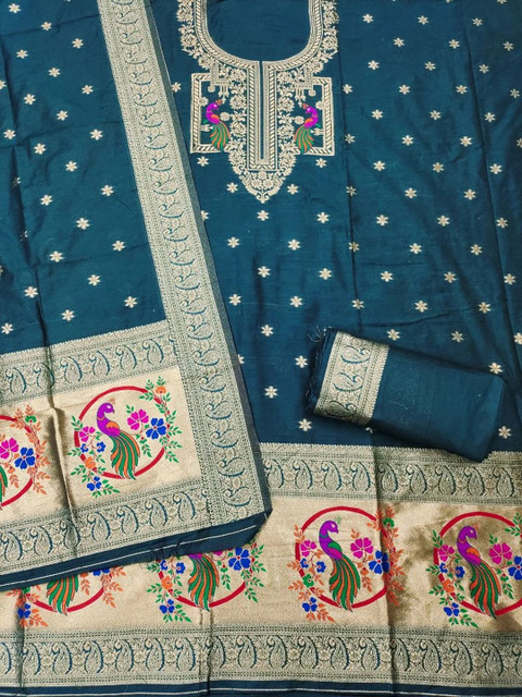 Mitera Pure Cotton Unstitched Dress Material - Image 3