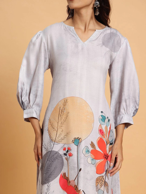 Frolic Rolic Floral Printed Tunic with Palazzos - Image 6