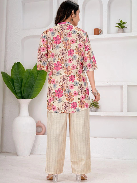 Z&ZENTLY Floral Printed Tunic with Trousers - Image 2