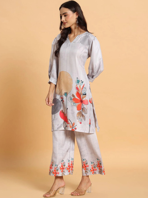 Frolic Rolic Floral Printed Tunic with Palazzos - Image 2