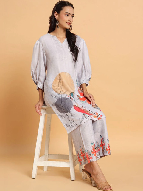 Frolic Rolic Floral Printed Tunic with Palazzos - Image 7
