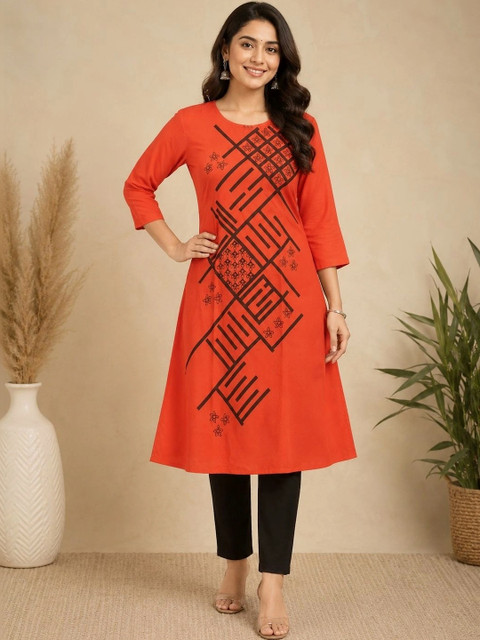 PARNAVI Women Geometric Printed Kurta