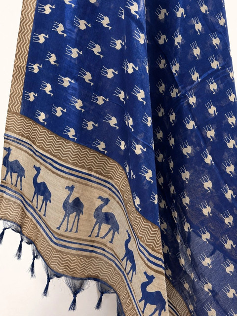 Azira Pack of 2 Ethnic Motifs Printed Block Print Dupatta - Image 4