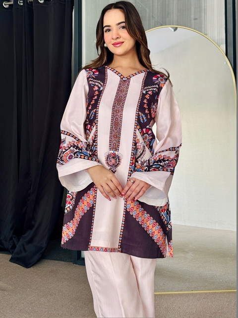 Moda Rapido Printed Tunic with Trousers