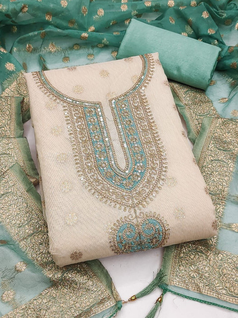 Ashiya Fab Embroidered Unstitched Dress Material