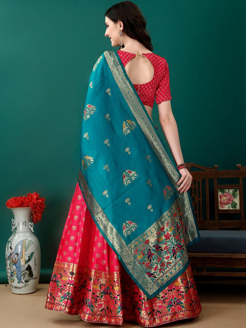 JIVUBA Semi-Stitched Lehenga & Blouse With Dupatta - Image 2