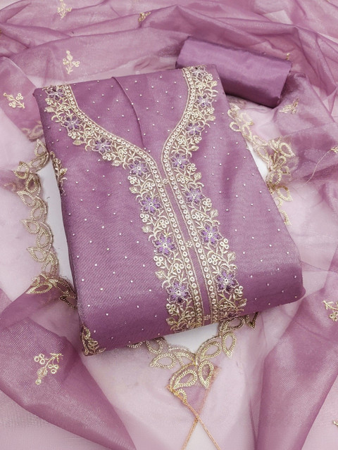 Dhaaga Ghar Embroidered Unstitched Dress Material