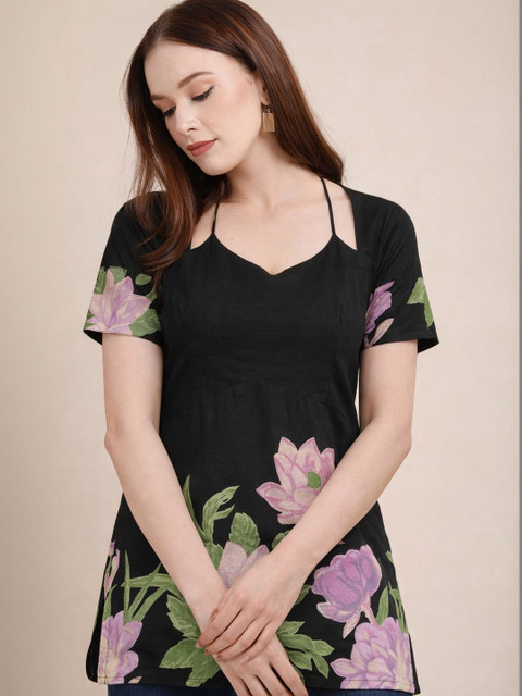 BAESD Floral Print Cotton Top