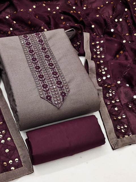 Dhaaga Ghar Embroidered Unstitched Dress Material