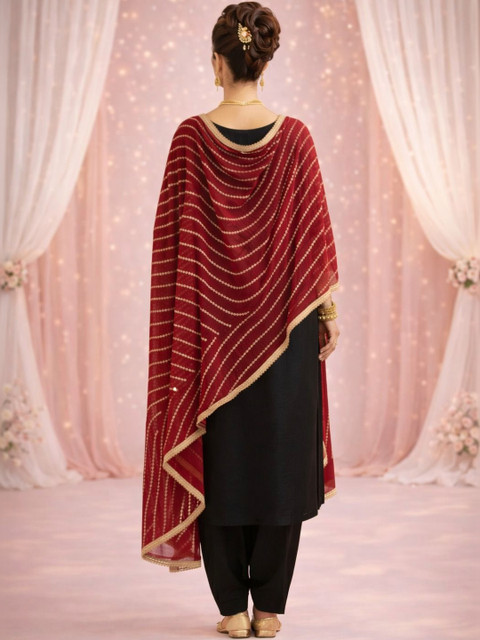 HERE&NOW Printed Bandhani Dupatta - Image 5